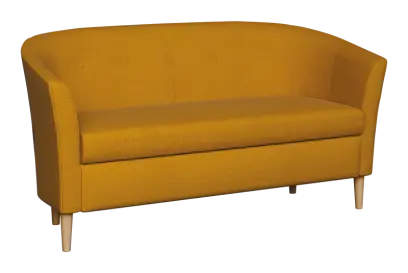 CHARLOTTE 2, dvojkřeslo, látka žluto-zlatá